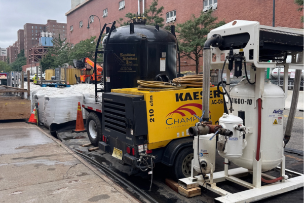 Industrial surface prep application