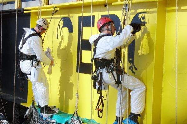 Industrial painting field photo